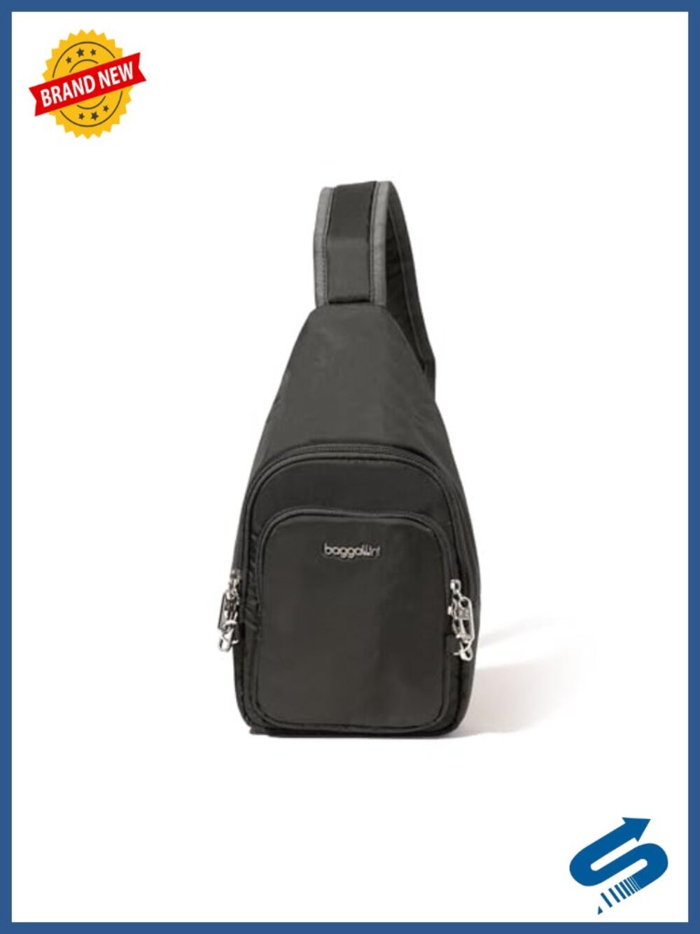 Baggallini Securtex Anti-Theft Daytripper Sling Nylon Crossbody